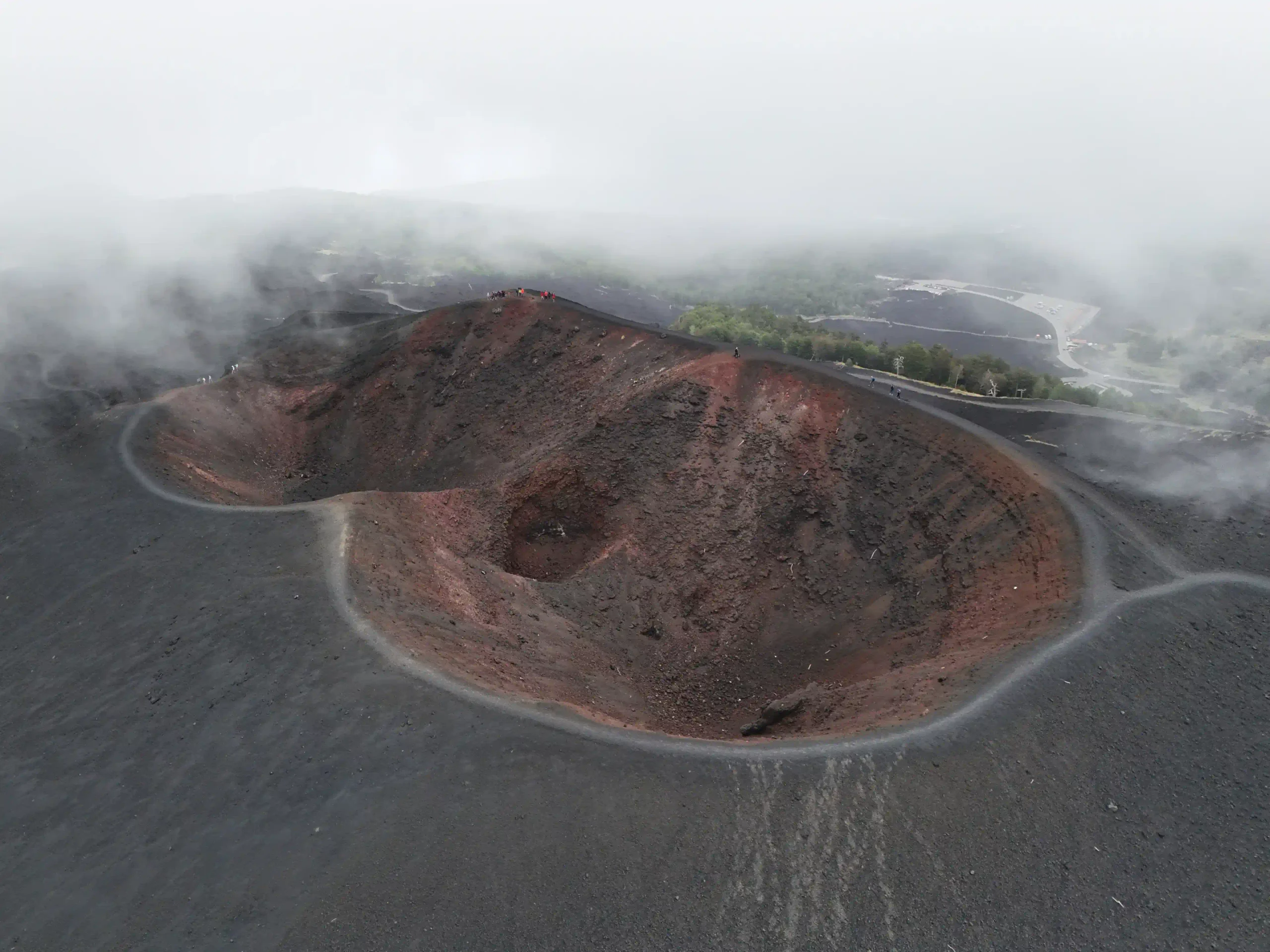 Crateri con vista su Piano Provenzana Etna 3000m Crateri 2002