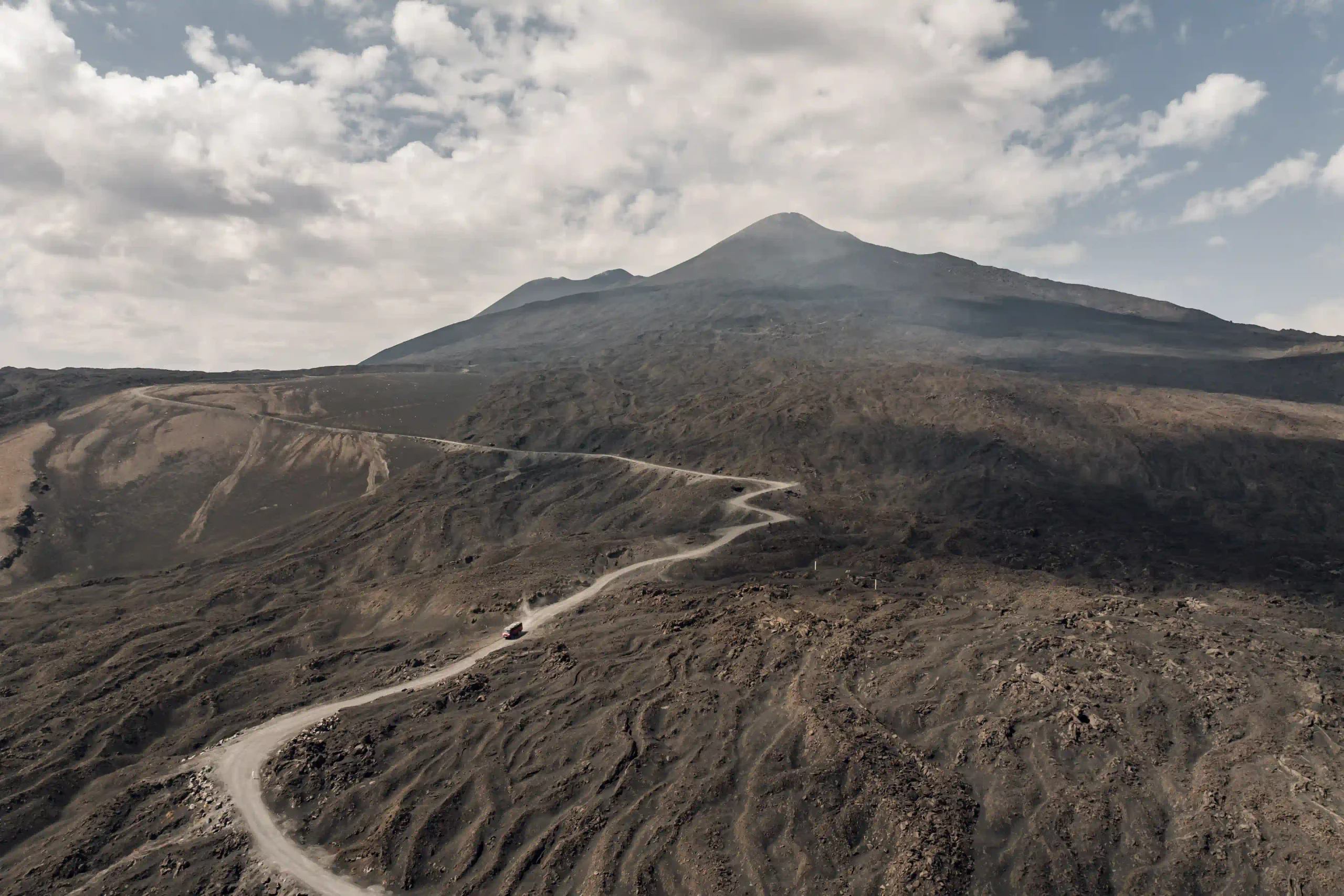 Panoramica del percorso Etna 3000m Crateri 2002