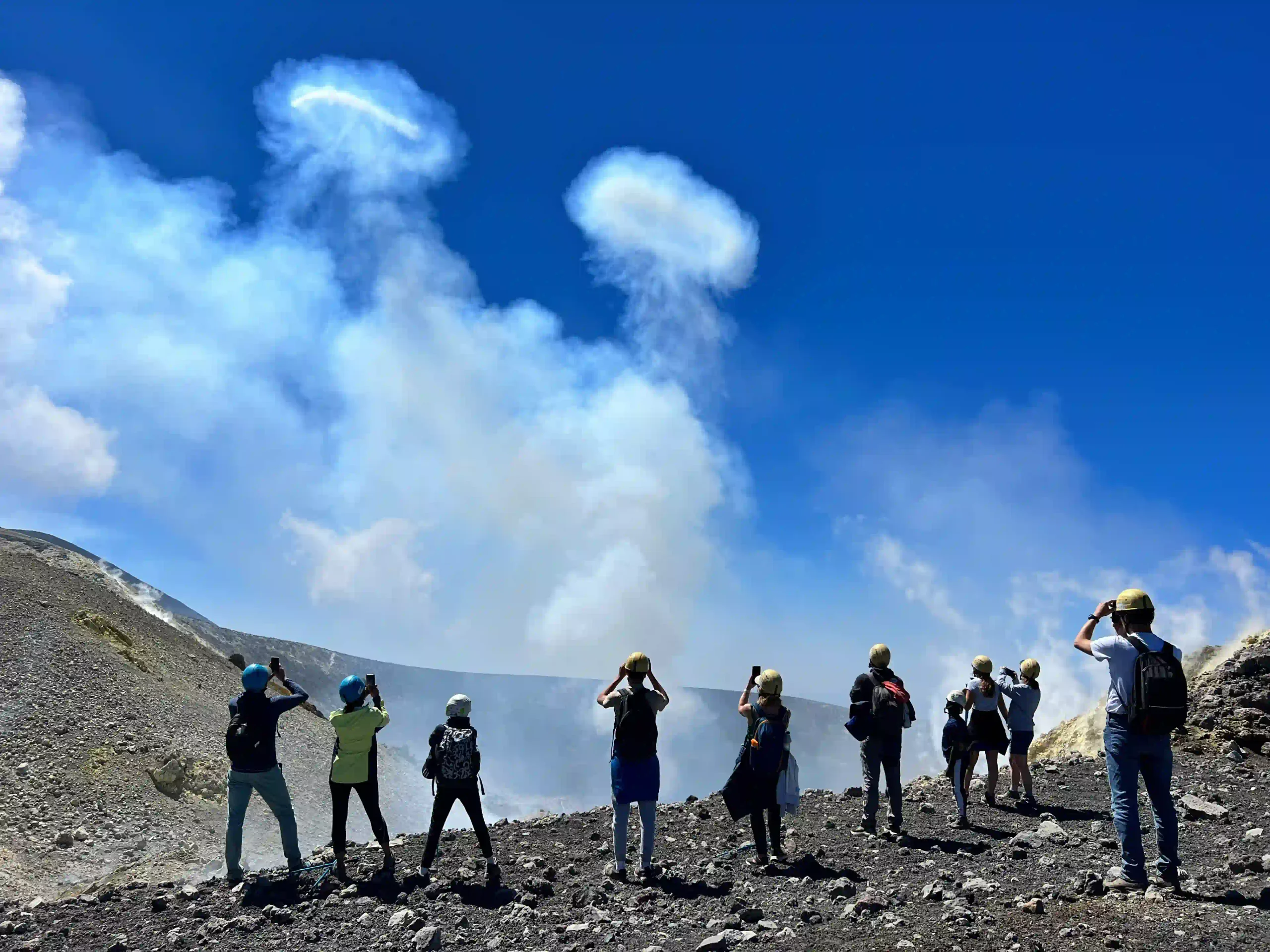 Anelli di vortice Etna 3000m Crateri 2002
