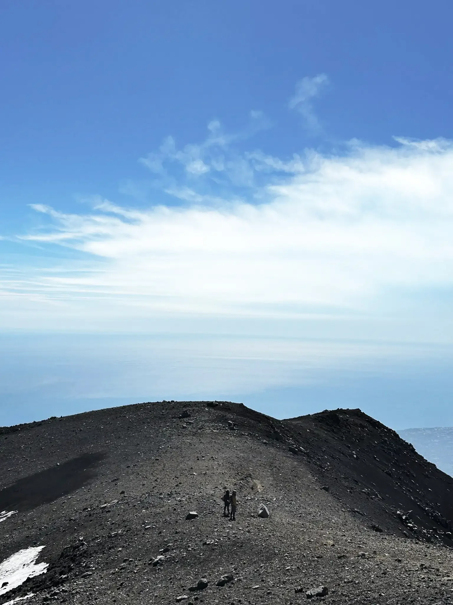Ciel strié à l'observatoire de Pizzi Deneri