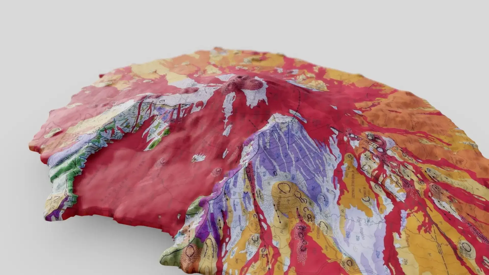 Carte 3D de l'Etna